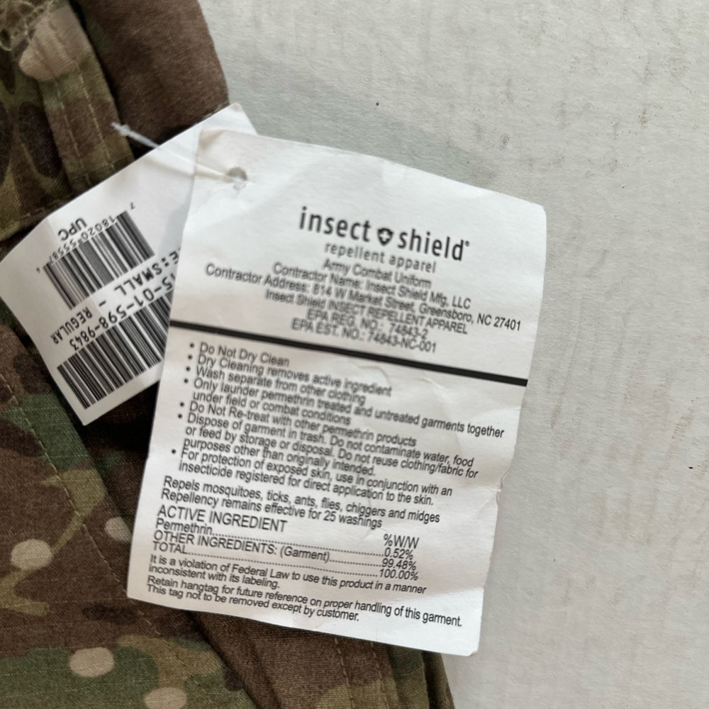 Camouflage Men's/womans  Pants Army issue fatigues/ New with tags/size in photo - Picture 5 of 6